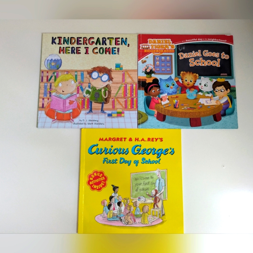 Kids books- Bundle of 3 Books: First Day of School related